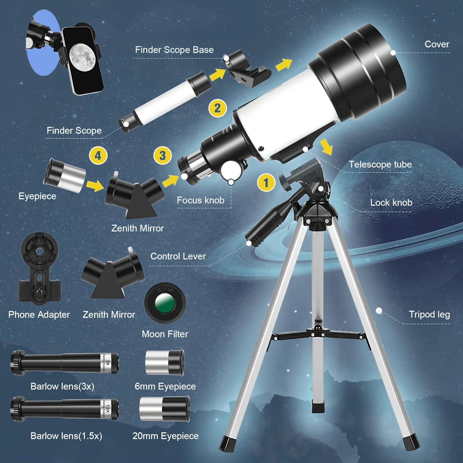 Astrobupy Telescope For Kids
