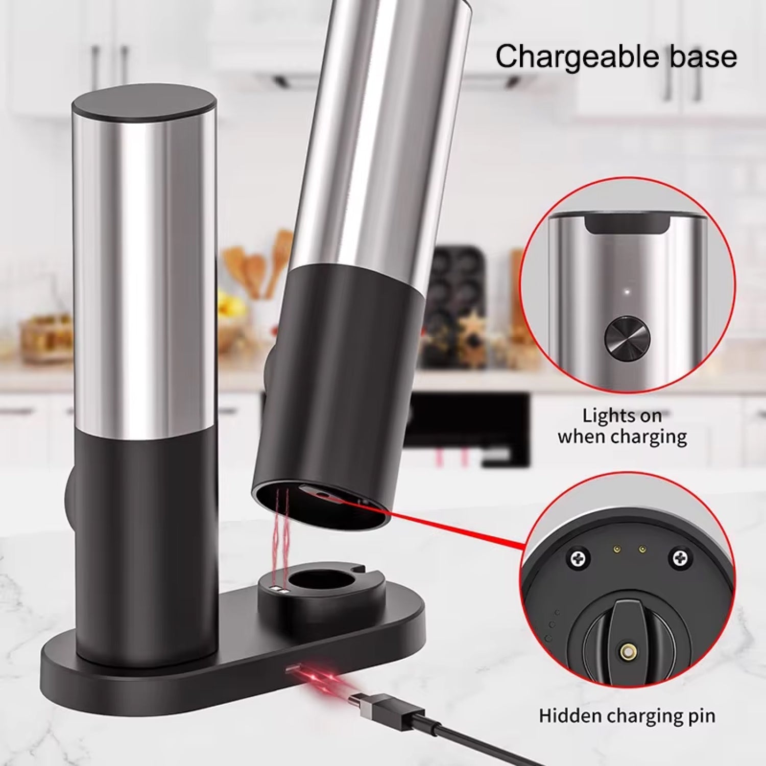 CoFlavet Electric Salt And Pepper Grinder