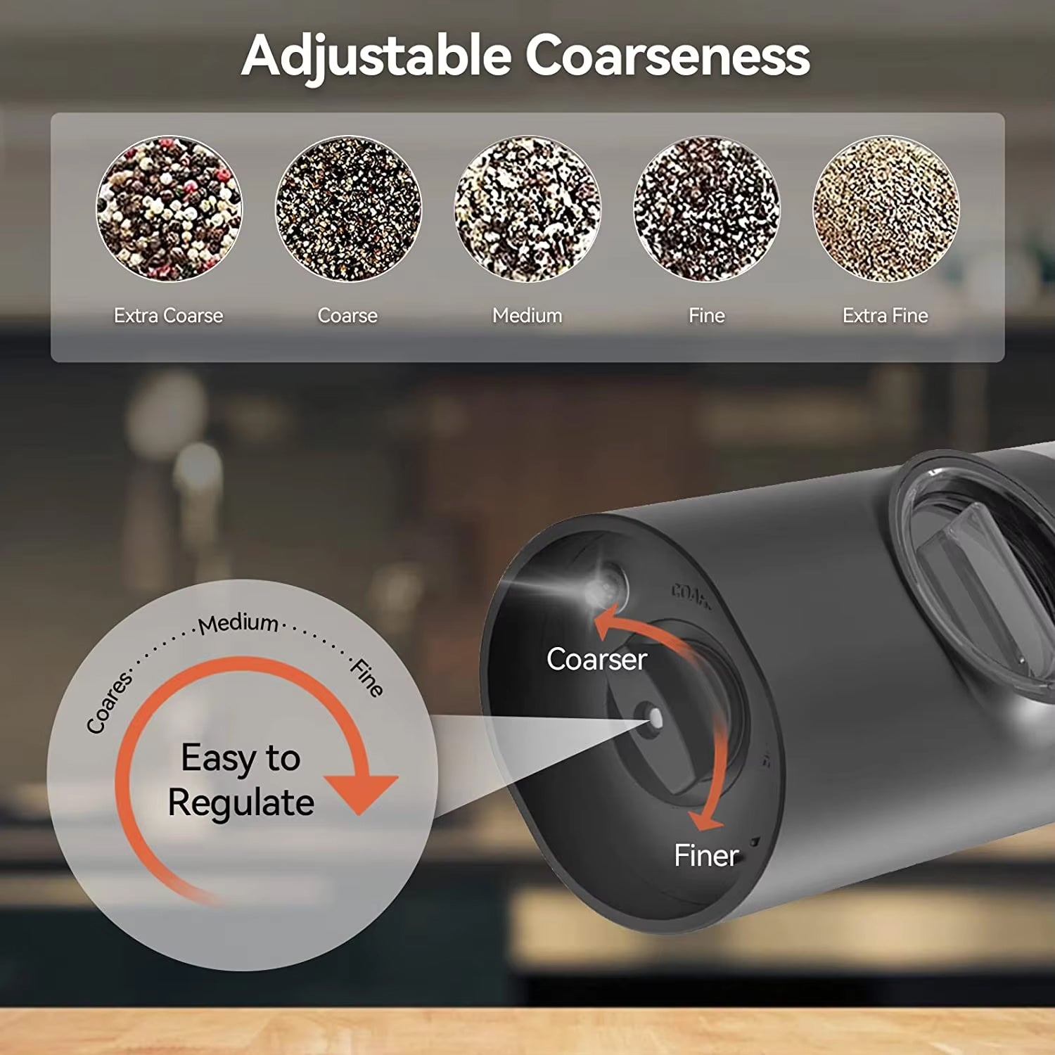 CoFlavet Electric Salt And Pepper Grinder