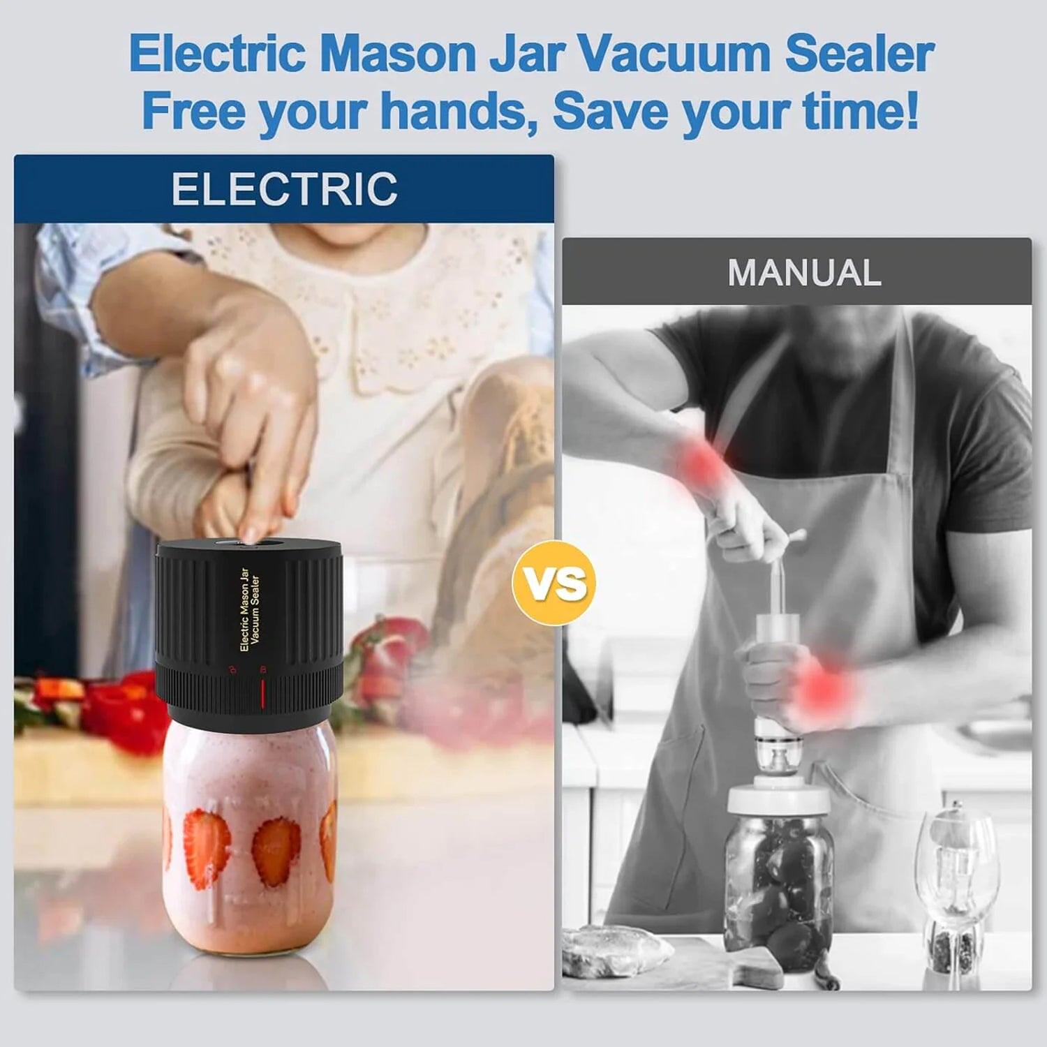 JarVacier Mason Jar Vacuum Sealer