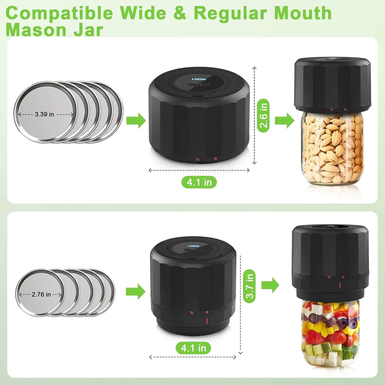 JarVacier Mason Jar Vacuum Sealer