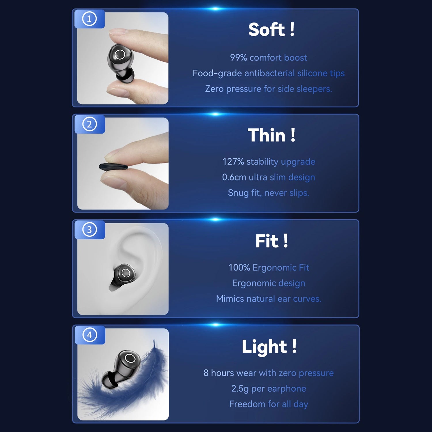 Snuzipods Sleep Earbuds