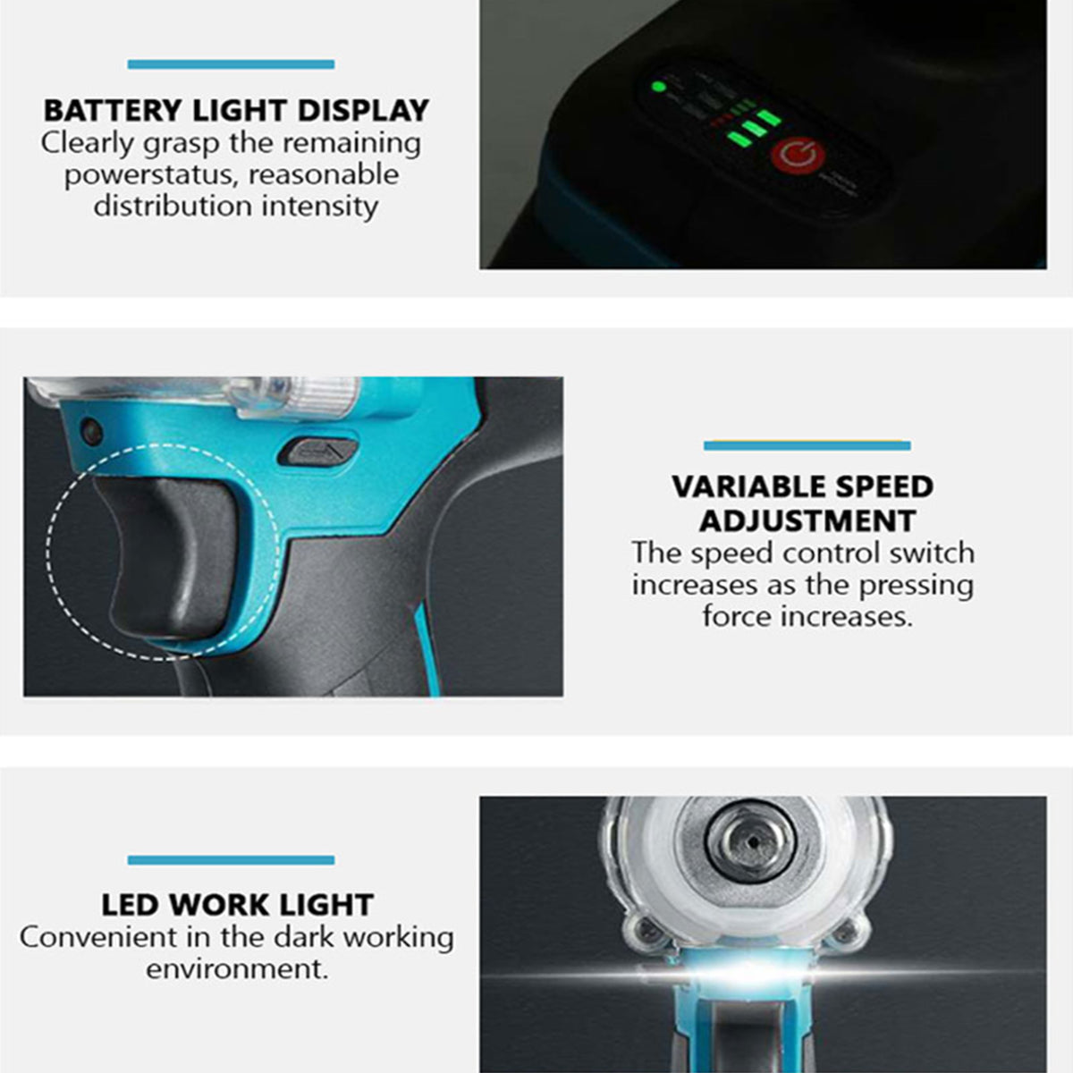 TorquekX Cordless Impact Wrench