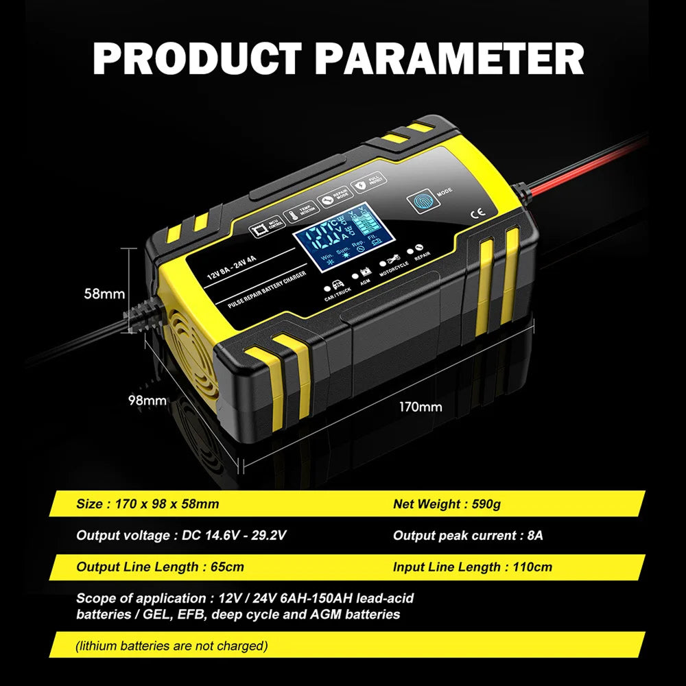 VoltaxLod Car Battery Trickle Charger